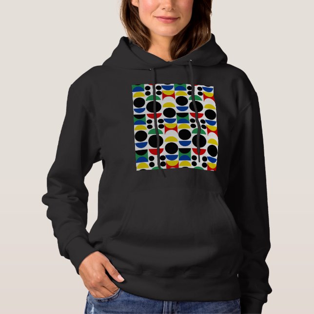 Scandinavian Bauhaus Mid-Century Mönster T Shirt (Framsida)