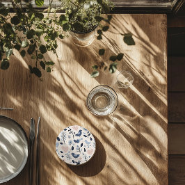 Scandinavian Bird & Blommigt Stone Underlägg