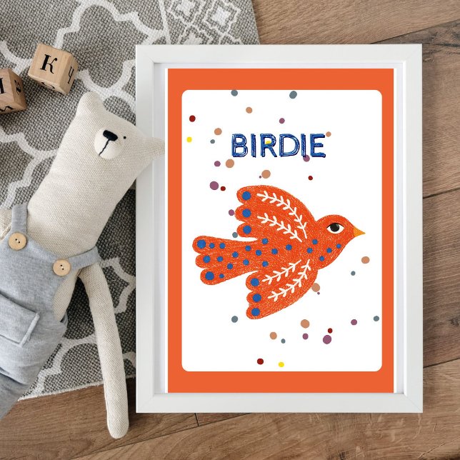 Scandinavian Birdie Kids Wall Art - Person Poster (Skapare uppladdad)