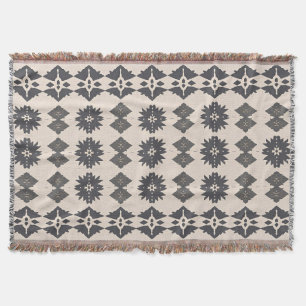 Scandinavian Boho Diamond Mönster Filt