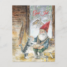 Scandinavian Christmas Helg Vykort