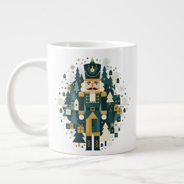 Scandinavian Christmas Nutcracker Jumbo Mugg (Vänster)