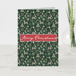 Scandinavian Christmas Time Helgkort
