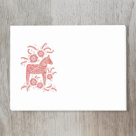 Scandinavian Dala Horse Post-it Block