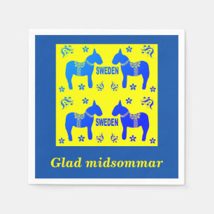 scandinavian design, glatt midsommar för personli pappersservett