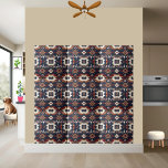 Scandinavian Ethnic Geometric Tile Kakelplatta<br><div class="desc">Den skandinaviska plattan har en etnisk geometrisk mönster med en stamfolksdesign. Det sömlösa mönster är idealiskt för att skapa ett sammanhängande utseende på alla platser. Abstraktens bakgrund och inbyggda motiv tillför en viss kulturell charm,  som passar både det moderna och det traditionella insida.</div>