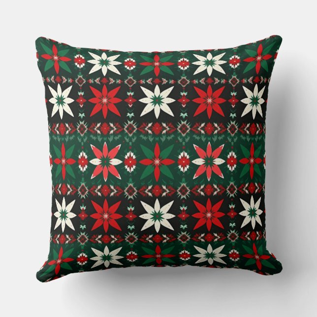 Scandinavian Fair Isle Christmas Edition 3 Kudde (Baksida)