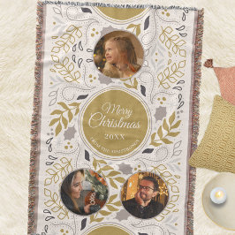 Scandinavian Foliage 3 Photo Family Keepsake Filt
