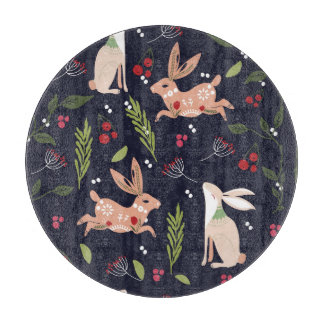 Scandinavian Folk Art Bunny Print