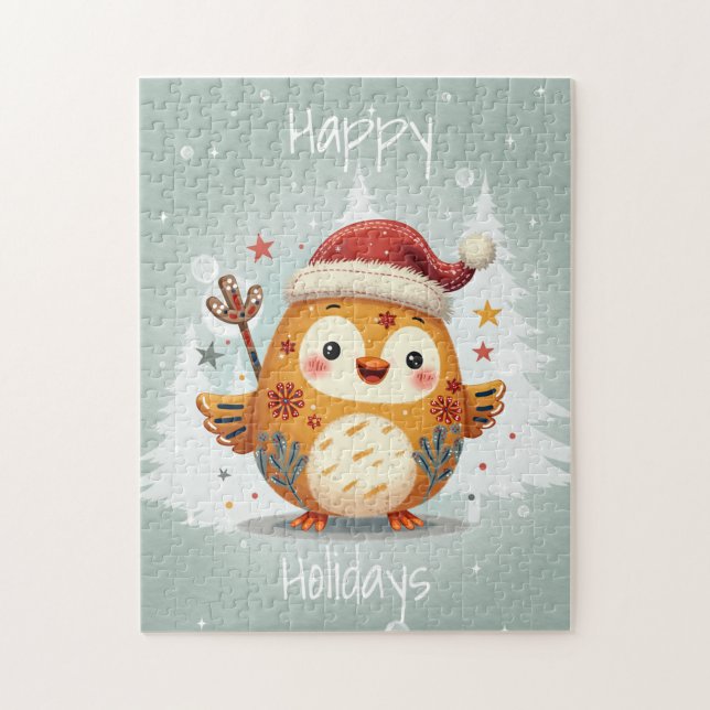 Scandinavian Folk Art Style Pussel (Vertikal)