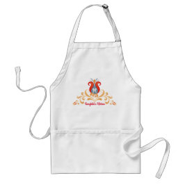 Scandinavian Folk Art ’Velkommen’ Apron Förkläde