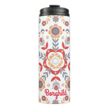 Scandinavian Folk Art Velkommen Bord Springer