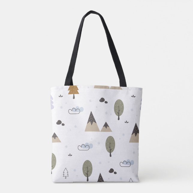 Scandinavian Forest Aestthetic Tygkasse (Baksida)