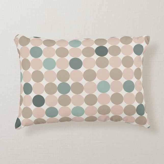 Scandinavian Geometric Accent Pillow Turquoise Prydnadskudde (Framsidan)