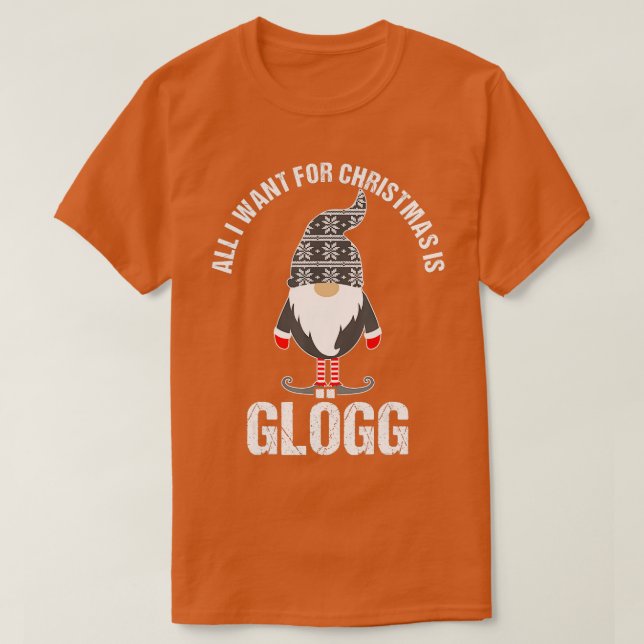 Scandinavian Glogg omte jul Drinking T Shirt (Design framsida)