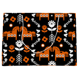 Scandinavian Horse Folk Art