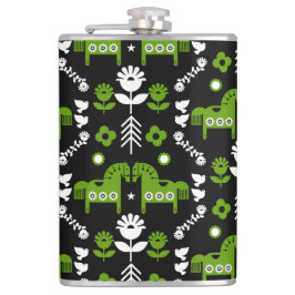 Scandinavian Horse Folk Art Fickplunta