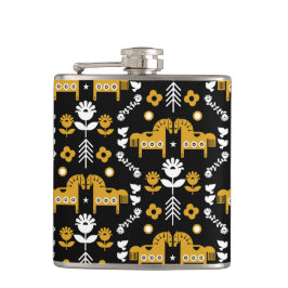 Scandinavian Horse Folk Art Fickplunta