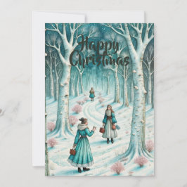 Scandinavian inspirerade Winter Wonderland. Redige Inbjudningar