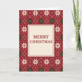 Scandinavian Isle Merry Christmas (Blank Inside) Helgkort