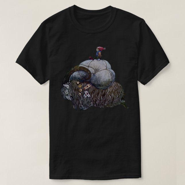 Scandinavian Julbocken Yule Goat After John Bauer T Shirt (Design framsida)