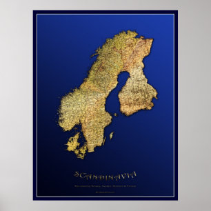 SCANDINAVIAN KARTA Art Poster I