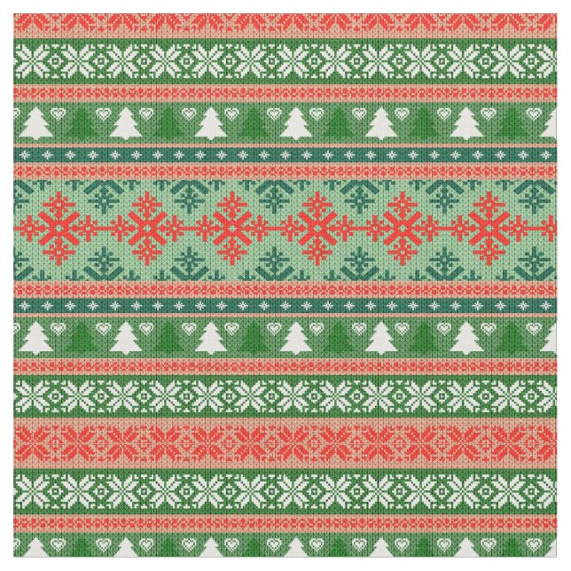 Scandinavian Knitting Tyg (Närbild)