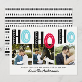 Scandinavian Lettering jul PHOTO Collage Inbjudningar