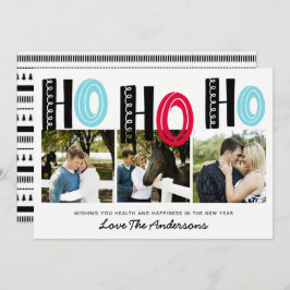 Scandinavian Lettering jul PHOTO Collage Inbjudningar