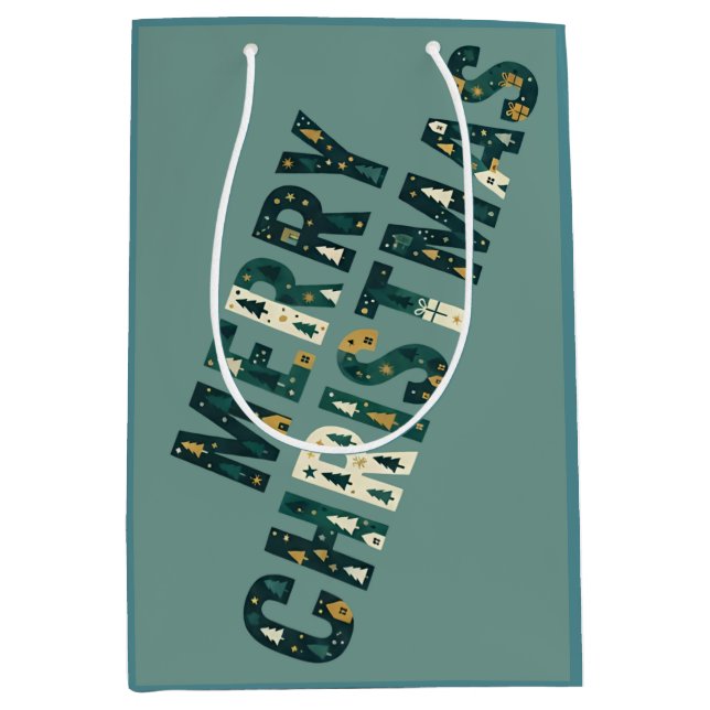 Scandinavian Merry Christmas Tree Winter Snow (Framsidan)