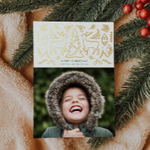 Scandinavian Mönster Photo Guld