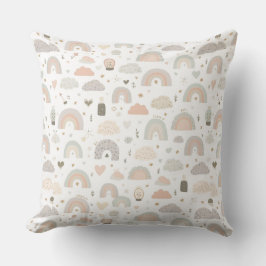 Scandinavian Pastel Baby Throw Pillow Kudde
