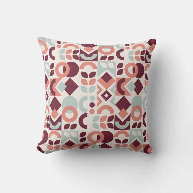 Scandinavian pattern design. Simple modern retro b Kudde (Framsida)