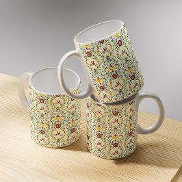 Scandinavian Rosemaling Monogram Mönster Nordic Kaffemugg