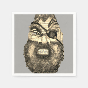 Scandinavian Scary Viking Pappersservett