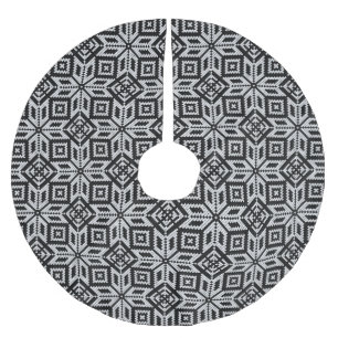Scandinavian Selburose jul Sticka Mönster Julgransmatta Borstad Polyester