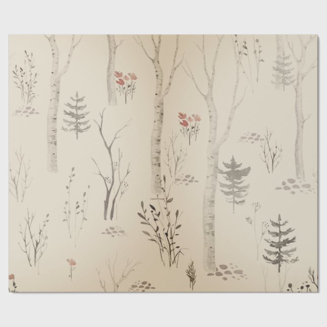 SCANDINAVIAN SKOSTT MÖNSTER CHRISTMAS GIFT WRAP PRESENTPAPPER (Seam)