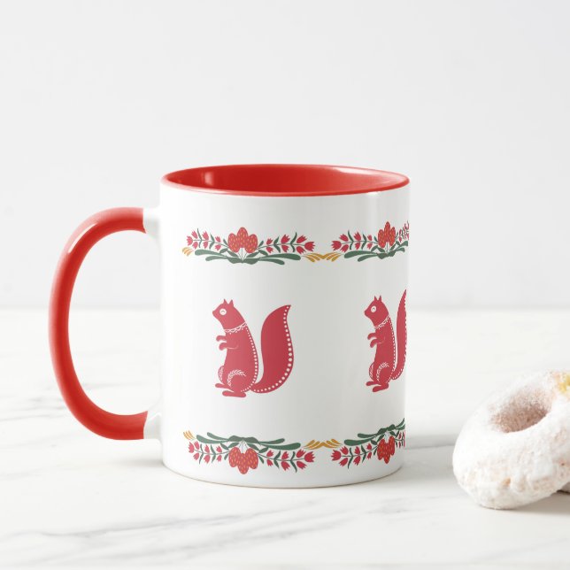 Scandinavian Squirrel Mugg (Med munk)