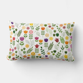 Scandinavian Stil Flora & Fauna Mönster Lumbarkudde
