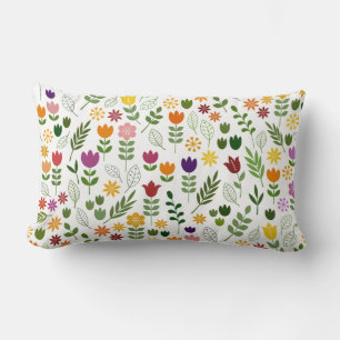 Scandinavian Stil Flora & Fauna Mönster Lumbarkudde