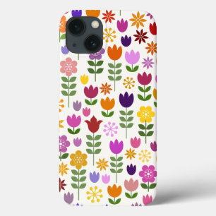Scandinavian Stil Flowers Big Mönster Fodral Mate