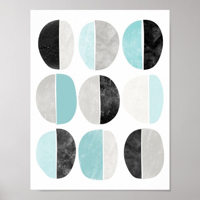 Scandinavian stil geometric poster print (Framsidan)
