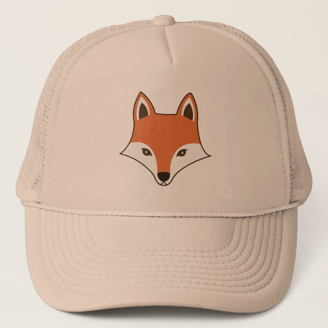 Scandinavian Stil Tecknad Fox Ansikte Keps (Framsida)