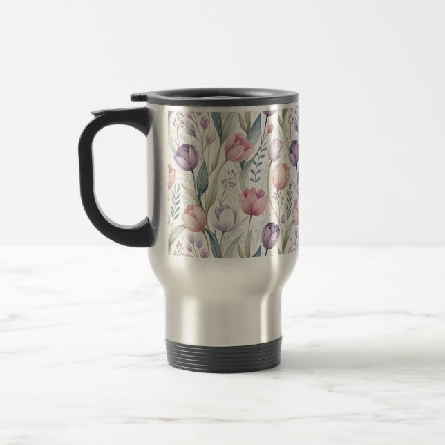 Scandinavian Tulip Blommönster Resemugg (Vänster)