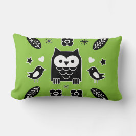 Scandinavian Uggla Folk Art Gift Lumbarkudde