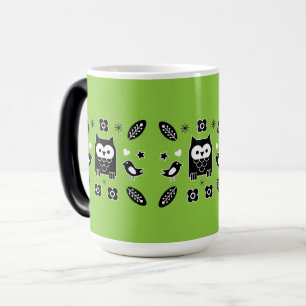 Scandinavian Uggla Folk Art Gift Magisk Mugg