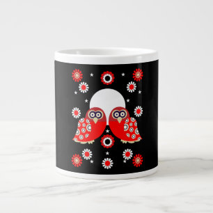 Scandinavian Uggla Folk Art Jumbo Mugg