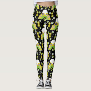 Scandinavian Uggla Folk Art Leggings