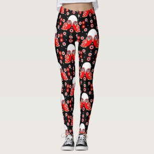 Scandinavian Uggla Folk Art Leggings