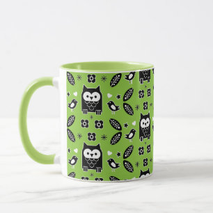 Scandinavian Uggla Folk Art Mugg
